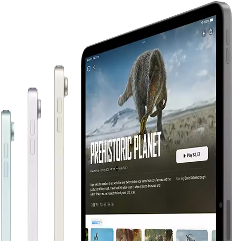 iPad Air showing streaming using blazing fast wireless connectivity